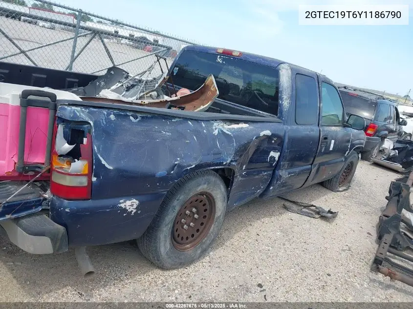 2000 GMC Sierra 1500 Sle VIN: 2GTEC19T6Y1186790 Lot: 42267676