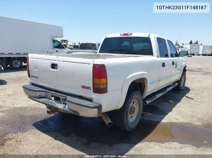 2001 GMC Sierra 2500Hd Sle VIN: 1GTHK23G11F148187 Lot: 42602713
