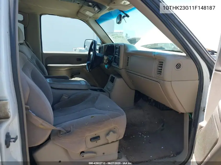 2001 GMC Sierra 2500Hd Sle VIN: 1GTHK23G11F148187 Lot: 42602713