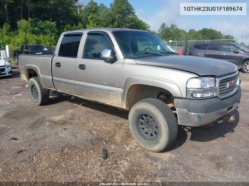 2001 GMC Sierra K2500 Heavy Duty VIN: 1GTHK23U01F189674 Lot: 42612523