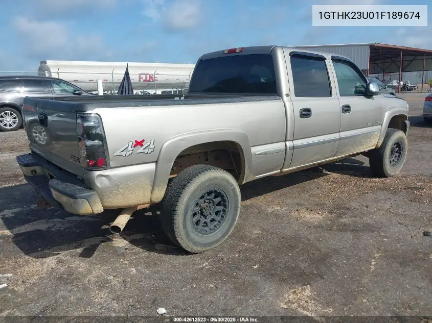 2001 GMC Sierra K2500 Heavy Duty VIN: 1GTHK23U01F189674 Lot: 42612523
