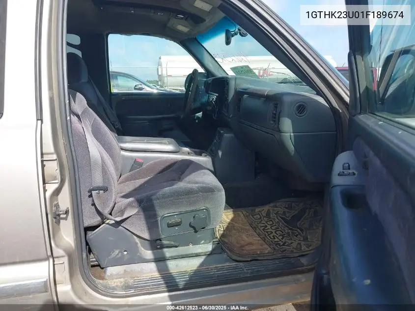 2001 GMC Sierra K2500 Heavy Duty VIN: 1GTHK23U01F189674 Lot: 42612523