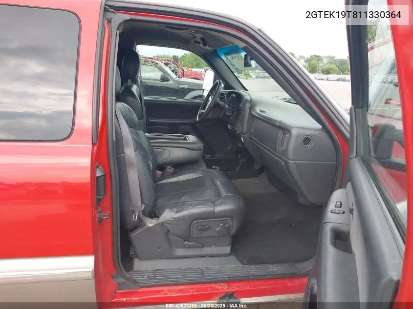 2001 GMC Sierra 1500 Sle VIN: 2GTEK19T811330364 Lot: 42623366
