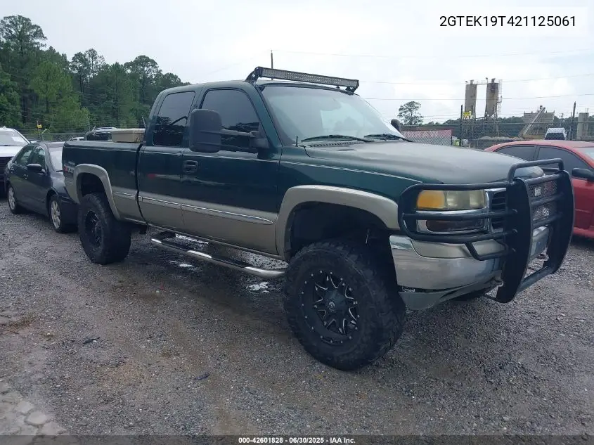 2002 GMC Sierra 1500 Sle VIN: 2GTEK19T421125061 Lot: 42601828