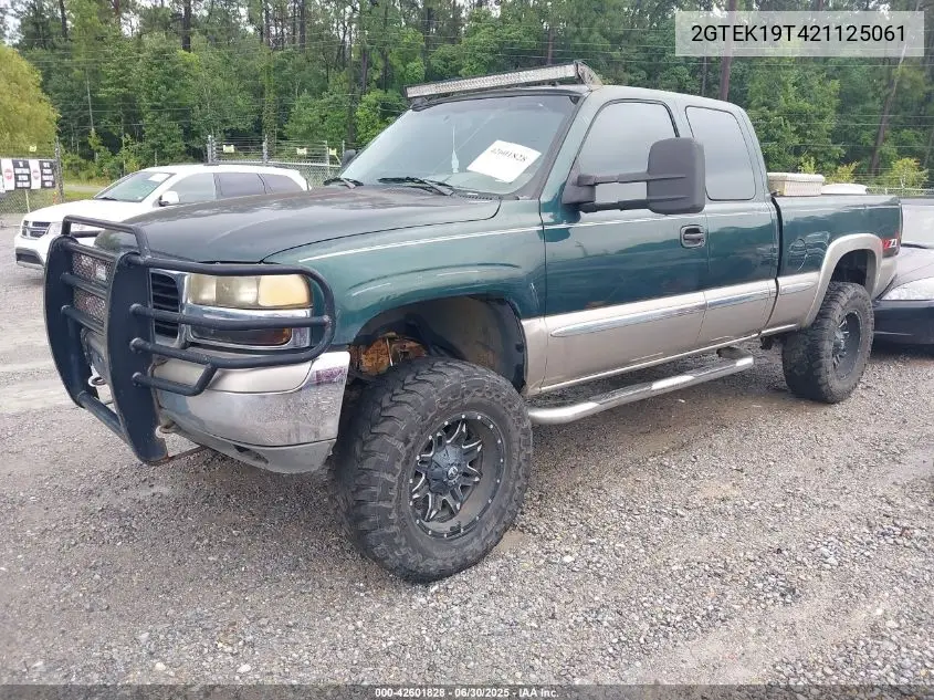 2002 GMC Sierra 1500 Sle VIN: 2GTEK19T421125061 Lot: 42601828