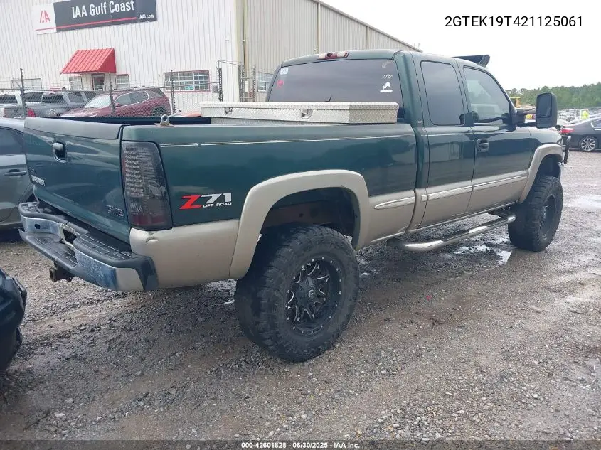2002 GMC Sierra 1500 Sle VIN: 2GTEK19T421125061 Lot: 42601828