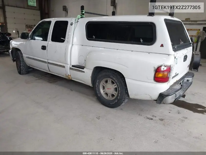2002 GMC Sierra 1500 Sle VIN: 1GTEK19TX2Z277305 Lot: 42611110
