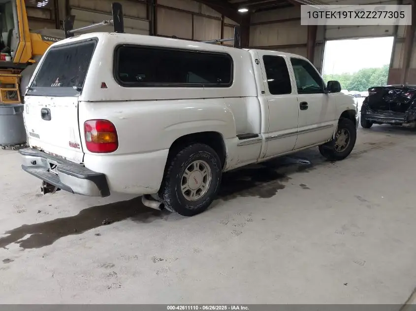 2002 GMC Sierra 1500 Sle VIN: 1GTEK19TX2Z277305 Lot: 42611110