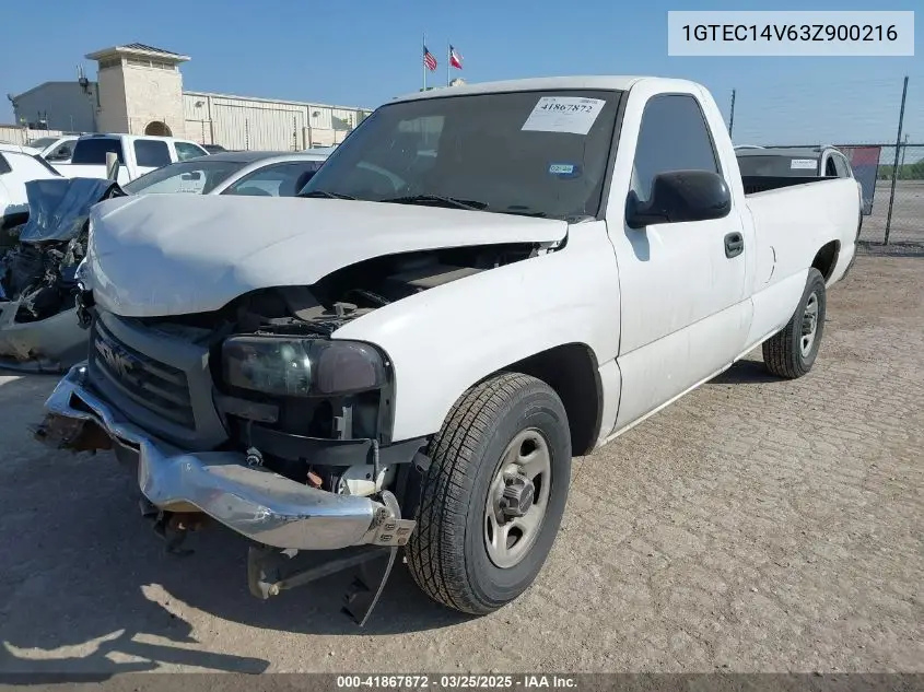 2003 GMC Sierra 1500 Work Truck VIN: 1GTEC14V63Z900216 Lot: 41867872