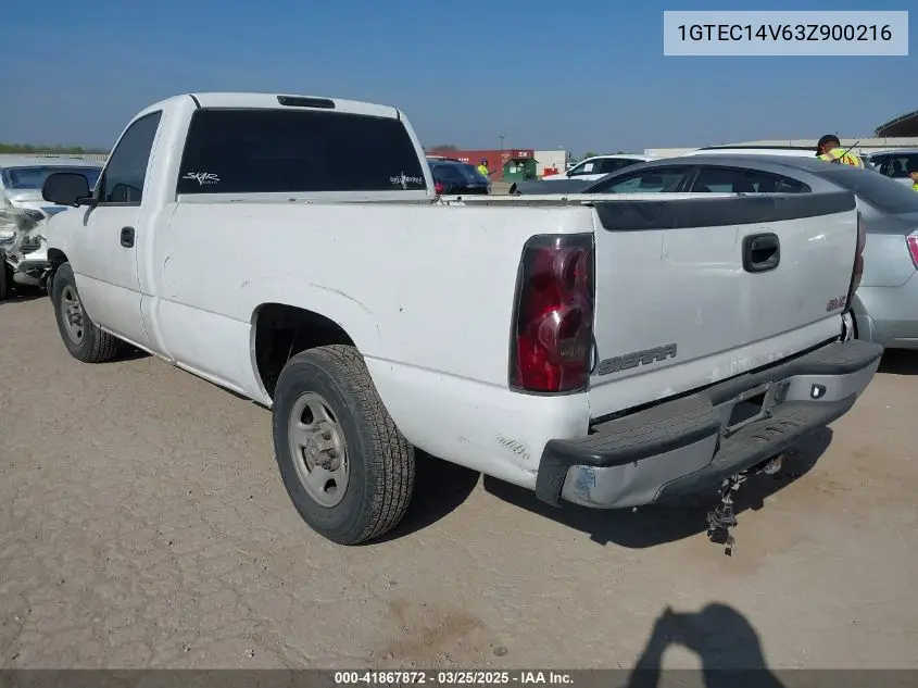 2003 GMC Sierra 1500 Work Truck VIN: 1GTEC14V63Z900216 Lot: 41867872