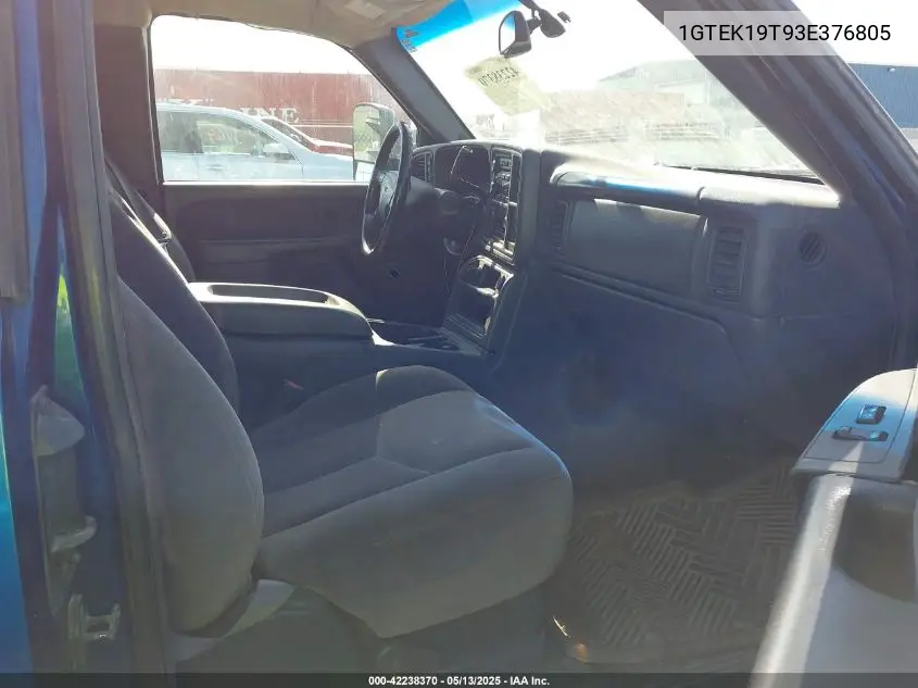 2003 GMC Sierra 1500 Sle VIN: 1GTEK19T93E376805 Lot: 42238370