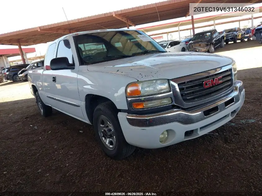 2003 GMC Sierra 1500 Sle VIN: 2GTEC19V631346032 Lot: 42609026