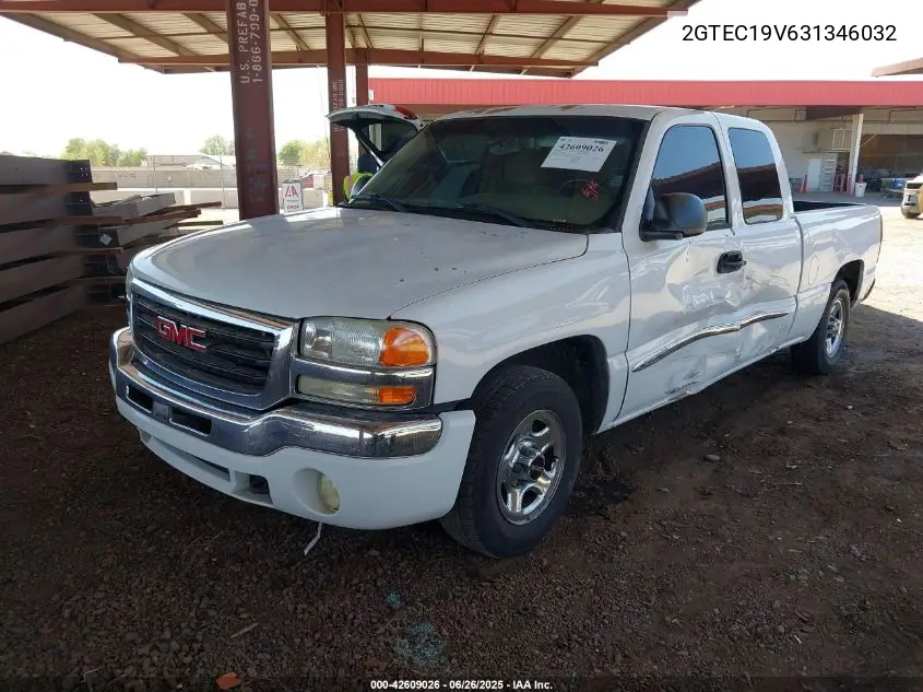 2003 GMC Sierra 1500 Sle VIN: 2GTEC19V631346032 Lot: 42609026