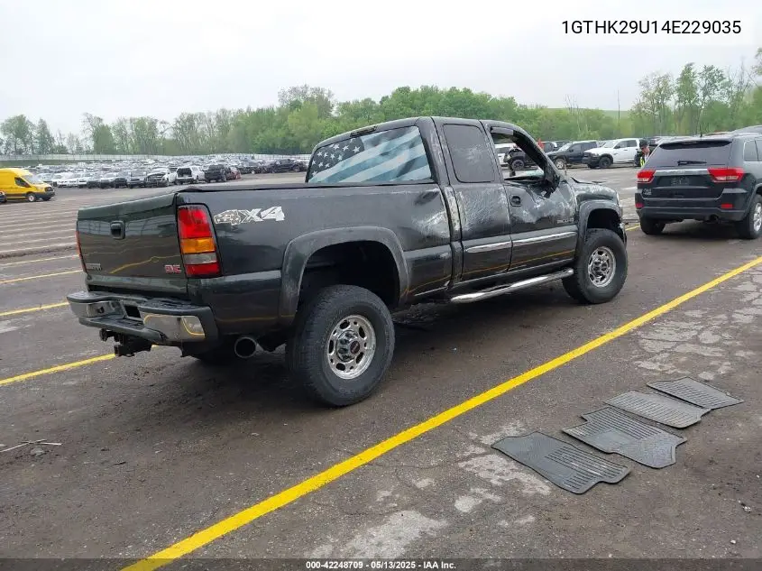2004 GMC Sierra 2500Hd Slt VIN: 1GTHK29U14E229035 Lot: 42248709