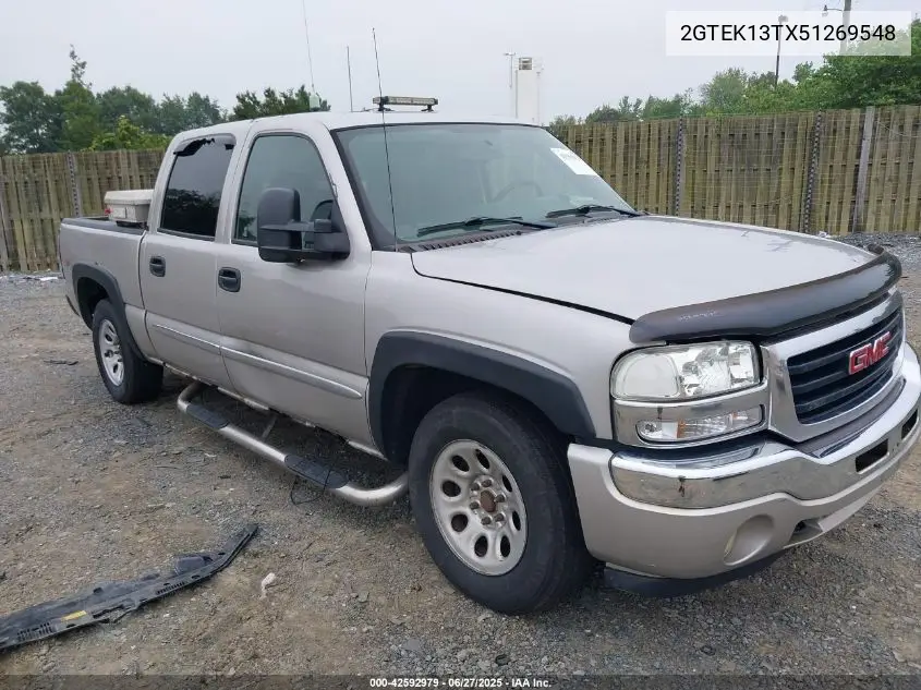 2005 GMC Sierra 1500 Sle VIN: 2GTEK13TX51269548 Lot: 42592979