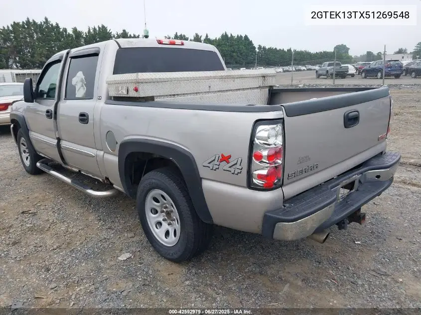 2005 GMC Sierra 1500 Sle VIN: 2GTEK13TX51269548 Lot: 42592979