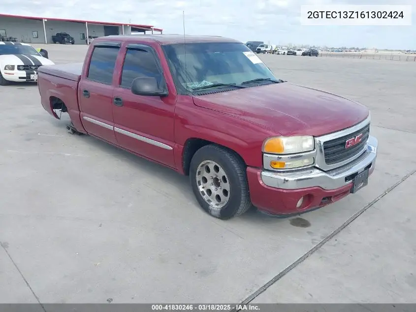 2006 GMC Sierra 1500 Sle2 VIN: 2GTEC13Z161302424 Lot: 41830246