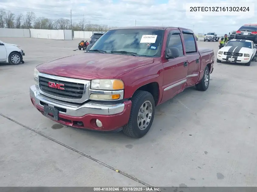 2006 GMC Sierra 1500 Sle2 VIN: 2GTEC13Z161302424 Lot: 41830246