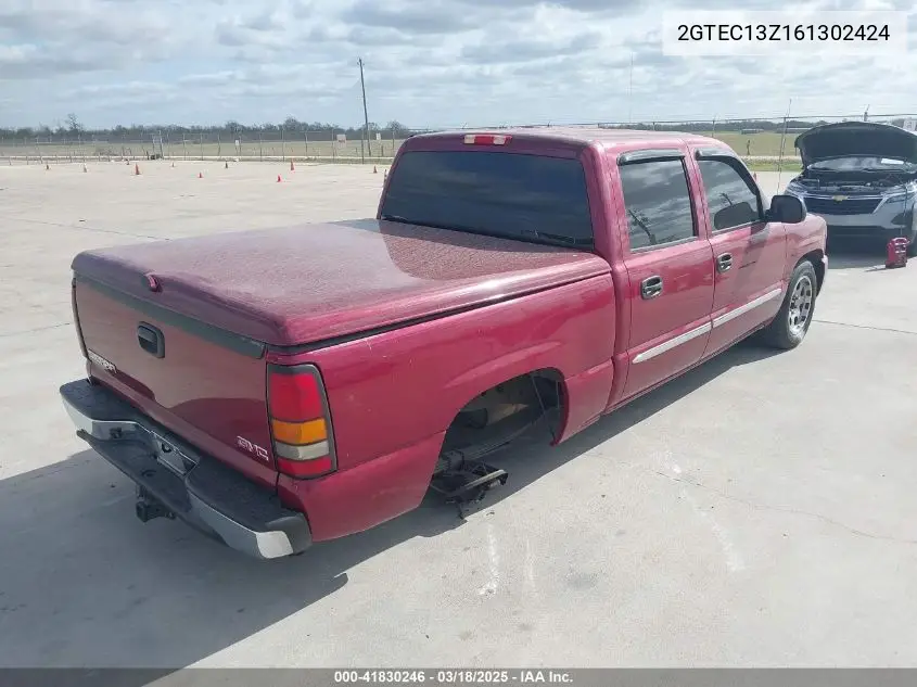 2006 GMC Sierra 1500 Sle2 VIN: 2GTEC13Z161302424 Lot: 41830246