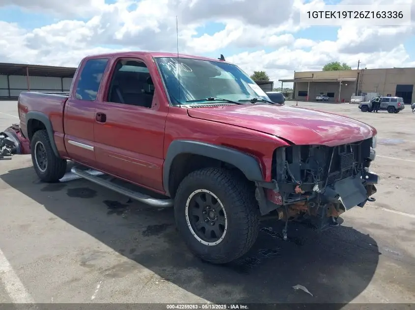 1gtek19t26z163336 1GTEK19T26Z163336 2006 GMC Sierra 1500 Sle2