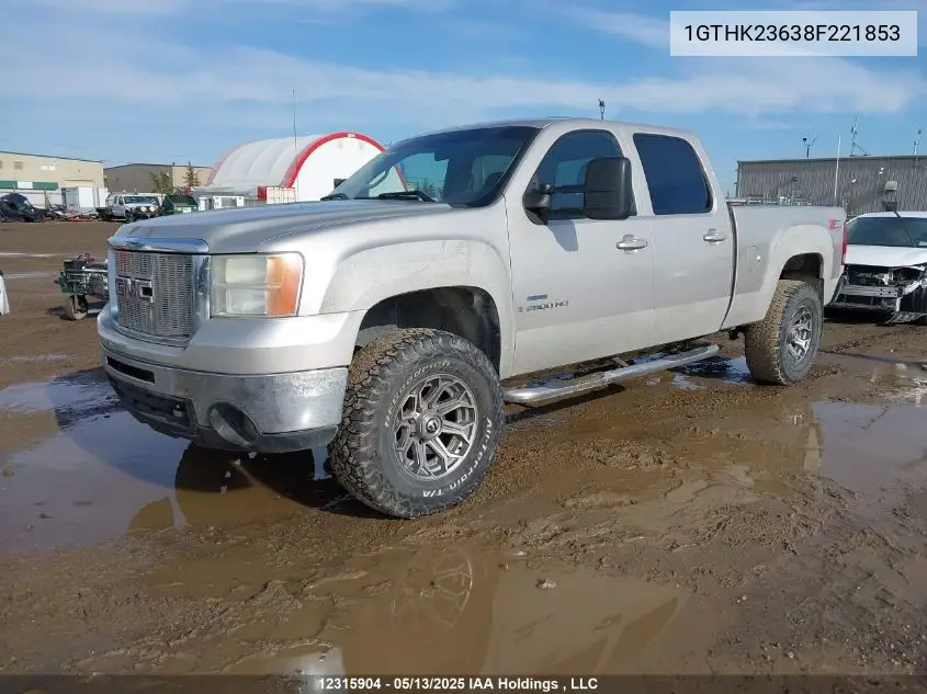 2008 GMC Sierra 2500Hd Work Truck/Sle1/Sle2/Slt VIN: 1GTHK23638F221853 Lot: 12315904