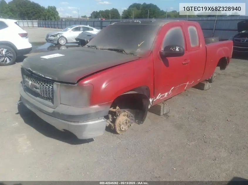 2008 GMC Sierra 1500 Work Truck VIN: 1GTEC19X68Z328940 Lot: 42245262