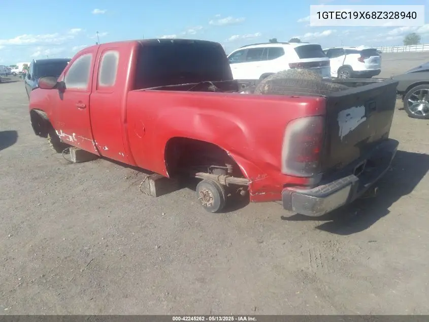 2008 GMC Sierra 1500 Work Truck VIN: 1GTEC19X68Z328940 Lot: 42245262