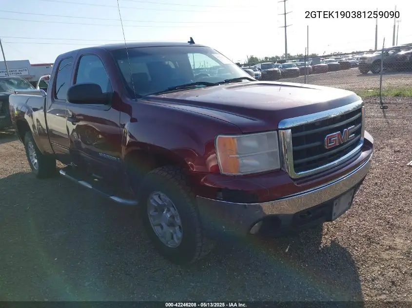 2008 GMC Sierra 1500 Sle1 VIN: 2GTEK190381259090 Lot: 42246208