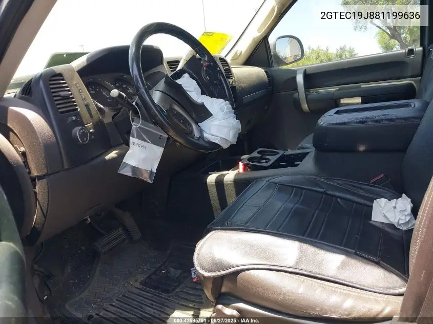 2008 GMC Sierra 1500 Sle2 VIN: 2GTEC19J881199636 Lot: 42595751