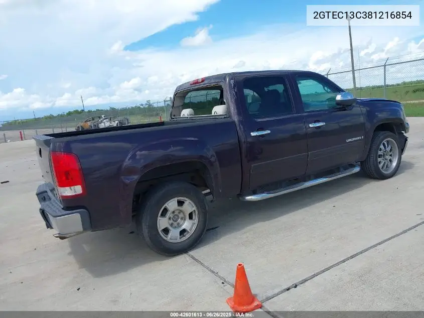 2008 GMC Sierra 1500 Sle1 VIN: 2GTEC13C381216854 Lot: 42601613
