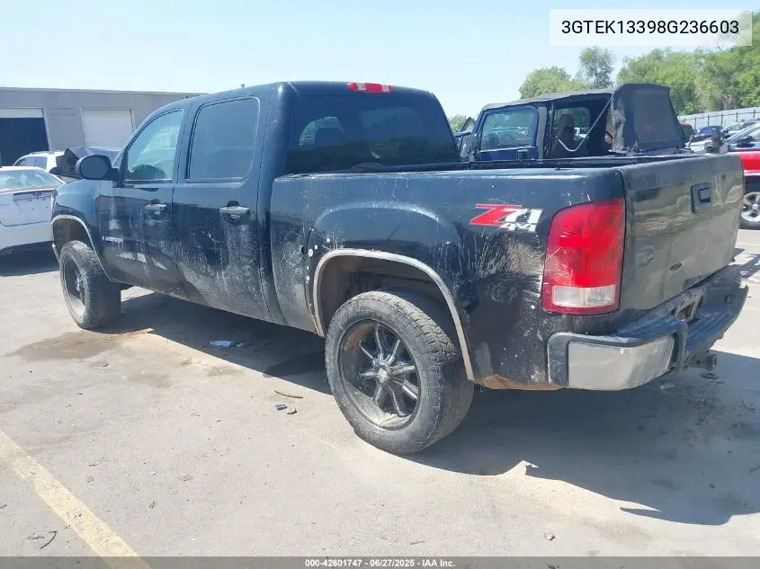 2008 GMC Sierra 1500 Sle1 VIN: 3GTEK13398G236603 Lot: 42601747