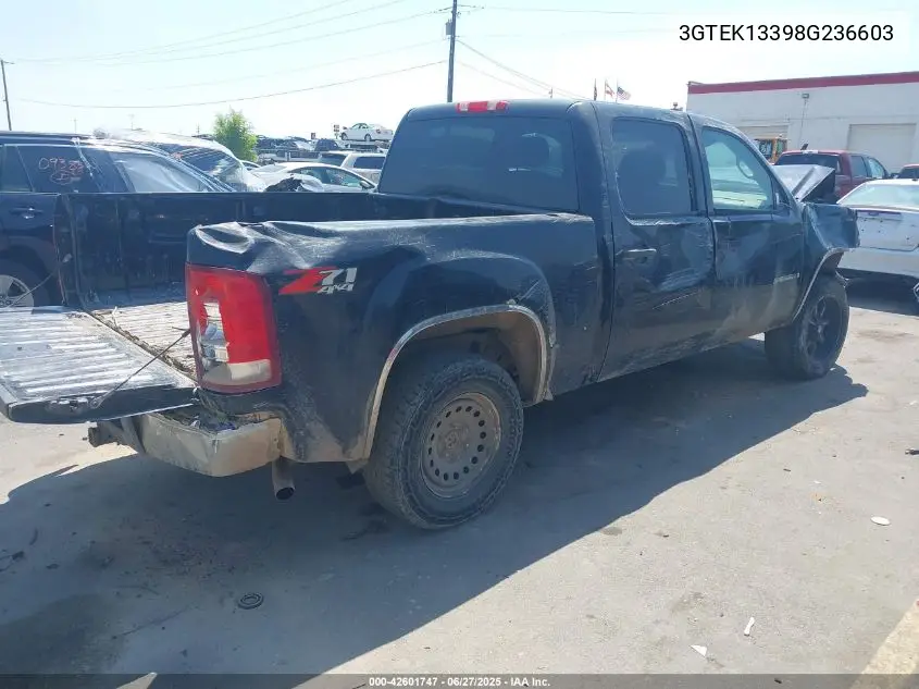 2008 GMC Sierra 1500 Sle1 VIN: 3GTEK13398G236603 Lot: 42601747