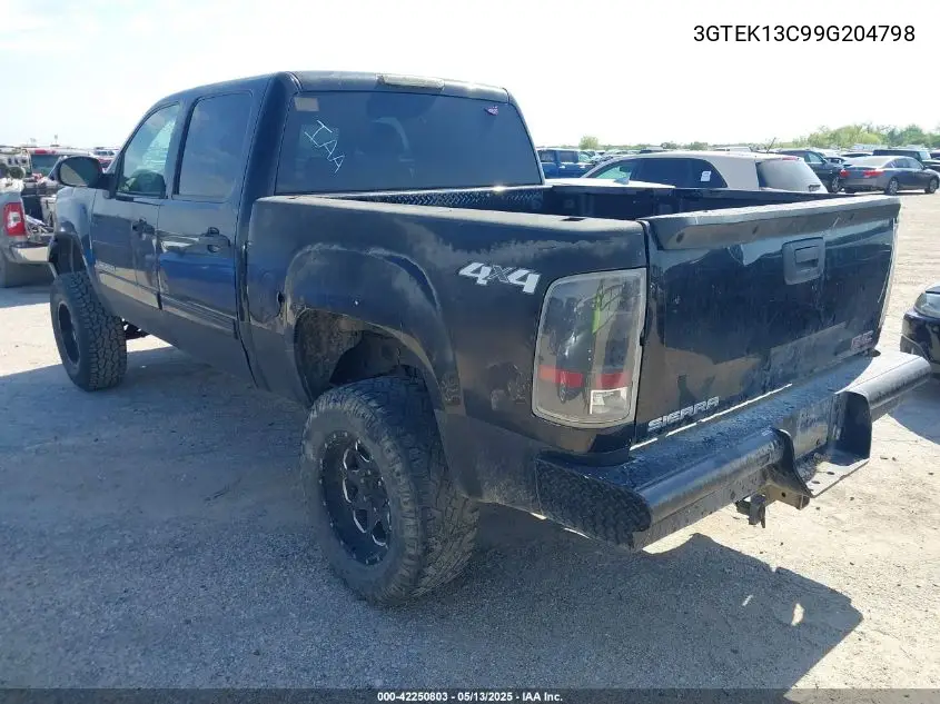 2009 GMC Sierra 1500 Sl VIN: 3GTEK13C99G204798 Lot: 42250803