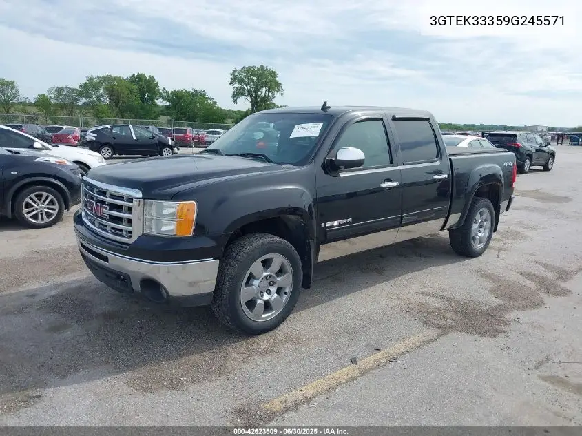 2009 GMC Sierra 1500 Slt VIN: 3GTEK33359G245571 Lot: 42623509