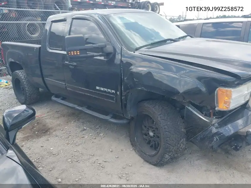 2009 GMC Sierra Slt VIN: 1GTEK39J99Z258572 Lot: 42626031