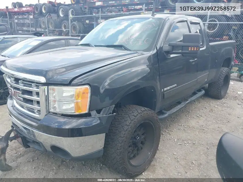 2009 GMC Sierra Slt VIN: 1GTEK39J99Z258572 Lot: 42626031