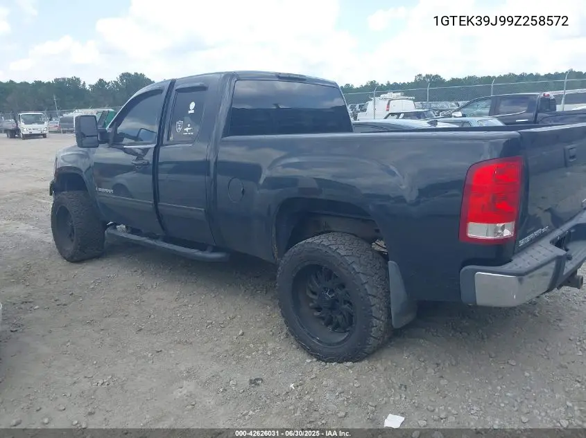 2009 GMC Sierra Slt VIN: 1GTEK39J99Z258572 Lot: 42626031