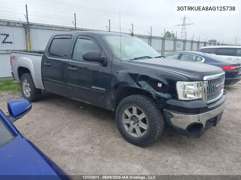 2010 GMC Sierra 1500 Sl VIN: 3GTRKUEA8AG125738 Lot: 12333872X