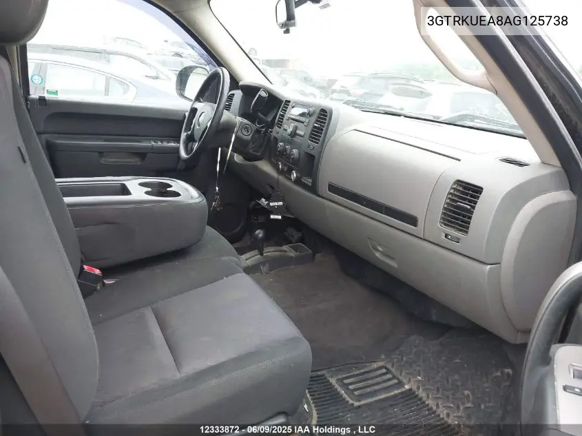 2010 GMC Sierra 1500 Sl VIN: 3GTRKUEA8AG125738 Lot: 12333872X