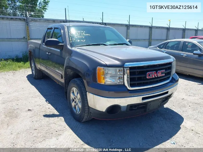 2010 GMC Sierra 1500 VIN: 1GTSKVE30AZ125614 Lot: 12363520