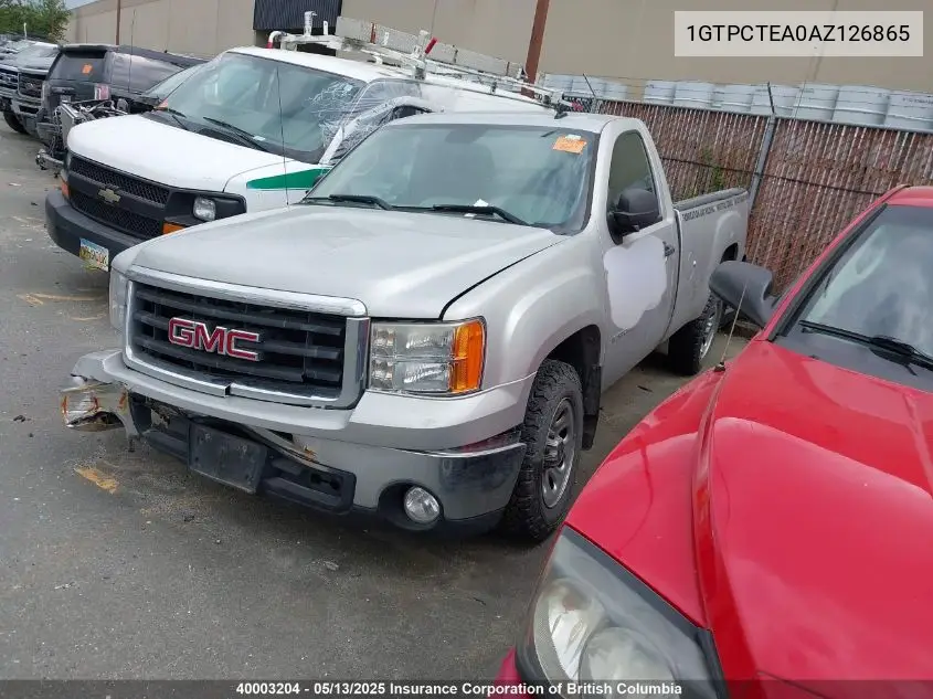 2010 GMC Sierra 1500 Wt VIN: 1GTPCTEA0AZ126865 Lot: 40003204