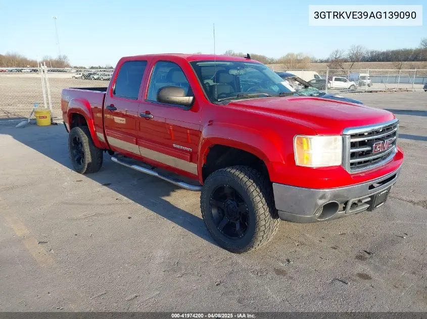 2010 GMC Sierra 1500 Sle VIN: 3GTRKVE39AG139090 Lot: 41974200