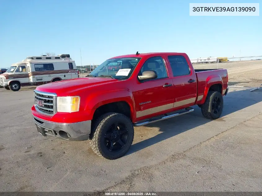 2010 GMC Sierra 1500 Sle VIN: 3GTRKVE39AG139090 Lot: 41974200