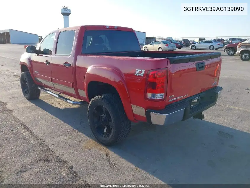 2010 GMC Sierra 1500 Sle VIN: 3GTRKVE39AG139090 Lot: 41974200