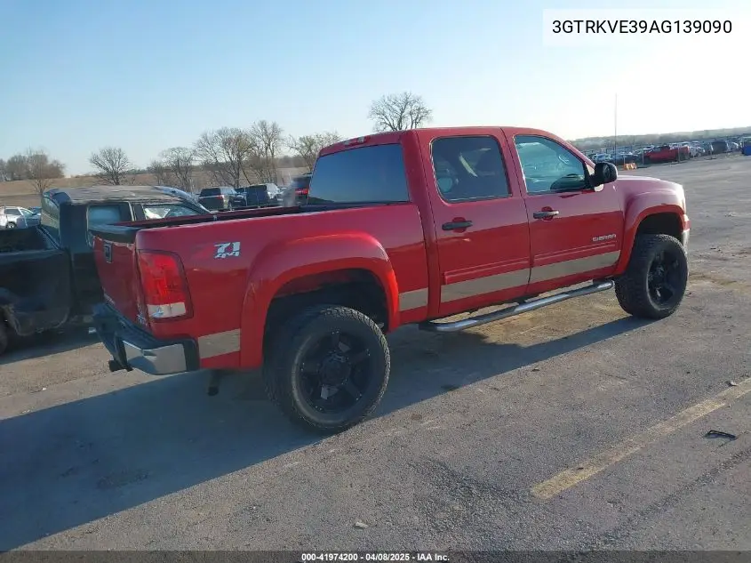 2010 GMC Sierra 1500 Sle VIN: 3GTRKVE39AG139090 Lot: 41974200