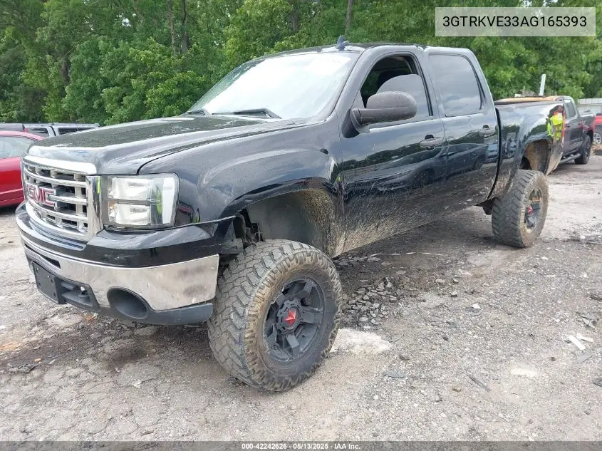 2010 GMC Sierra 1500 Sle VIN: 3GTRKVE33AG165393 Lot: 42242626