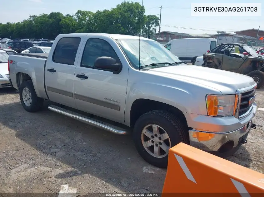 2010 GMC Sierra 1500 Sle VIN: 3GTRKVE30AG261708 Lot: 42590973