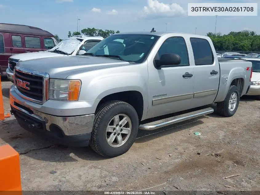 2010 GMC Sierra 1500 Sle VIN: 3GTRKVE30AG261708 Lot: 42590973