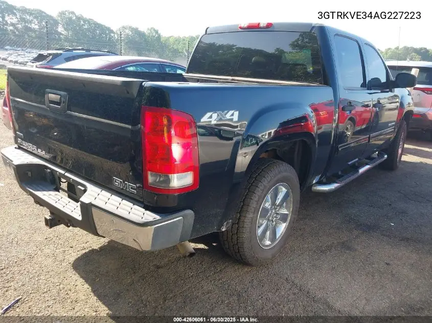 2010 GMC Sierra 1500 Sle VIN: 3GTRKVE34AG227223 Lot: 42606061