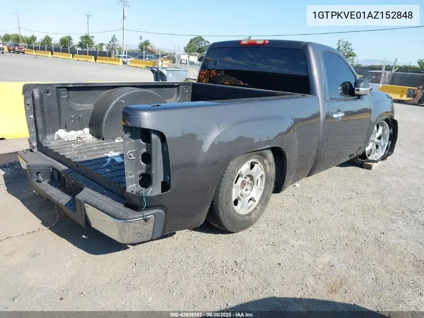 2010 GMC Sierra 1500 Sle VIN: 1GTPKVE01AZ152848 Lot: 42609382